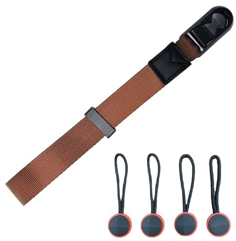 Generisch Kamera Handschlaufe mit Schnellverschluss – Verstellbare Handgelenkschlaufe aus Nylon mit Echtleder-Details, Kompatibel mit DSLR/SLR/Sony/Nikon/Fujifilm/Canon