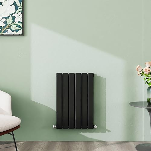 simple bathrooms 600×408mm Black Horizontal Designer Radiator Double Panel Modern Central Heating Flat Panel Radiators