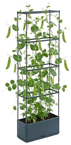 Generico Vaso per Pomodori,Torre da coltivazione verticale,Fioriera per pomodori con traliccio - per Terrazzo Balcone Giardino Cortile Portico Casa Interni Esterni Serra