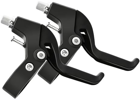 1 Paire de Leviers de Frein de Vélo en Universel Poignées de Frein V-Brake | VTT, Route, Cyclisme, Pièces, Détachées, Guidon, Diamètre, 22mm, Noir, qualite, Solid, pratique, robuste, compact