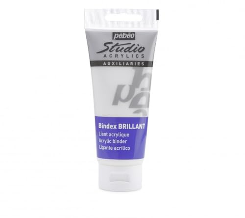 Pebeo 100 ml Studio Acrylics Auxiliaries Bindex with Medium Gloss Tube, Transparent 524240
