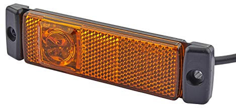 HELLA 2PS 008 645-011 Seitenmarkierungsleuchte - Begrenzungsleuchte - Anhänger - Wohnwagen - LED - 12V - Schraubanschluss/Anbau - CCC/ADR/GGVS - Kabel: 1500mm - Stecker: offene Kabelenden