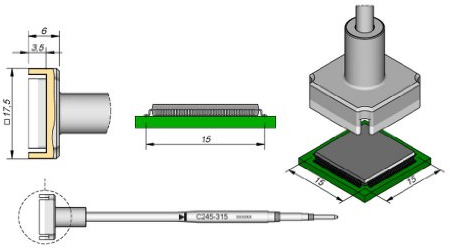 JBC Lötspitze Serie C245, Rundform, C245405/Ø 1,5 mm, abgeschrägt, High Thermal C245405 (Lötkartusche Lötpatrone Loetspitze Loetkartusche Loetpatrone 2245 2045)
