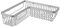 TATAY Ice - Panier d’Angle en Acier Inoxydable chromé 30 x 30 x 8.5 cm