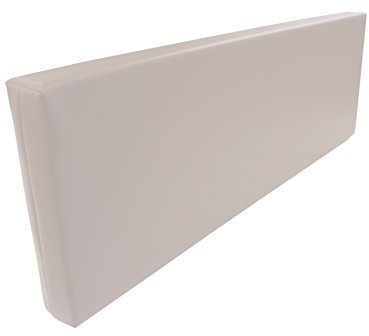 Dibapur Rückenlehne-Rückenkissen für Palettenkissen Kunstleder flamm-hemmend Auswahl (120x43x10cm, Weiß)