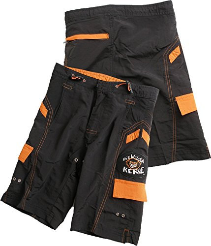 Die Wilden Kerle Kinder Badehose Logo, schwarz, 164, 3500-019