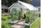 Vitavia Gewächshaus Merkur - Ausführung:11500 ESG 3 mm Alu, Fläche:ca. 11,5 m², Fenster:2, Maße:257 x 445 cm, Sockel:255 x 441 cm,