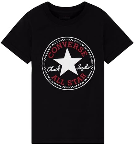 Converse Jungen Chuck Patch T-Shirt, Black, 6/7 Jahre