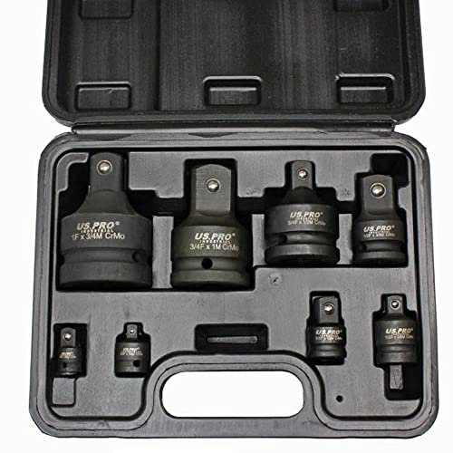 US PRO Schlag-Steckschlüssel-Adapter-Set, Konverter, Reduzierer, Konverter, Apaptors B1488, 8-teilig