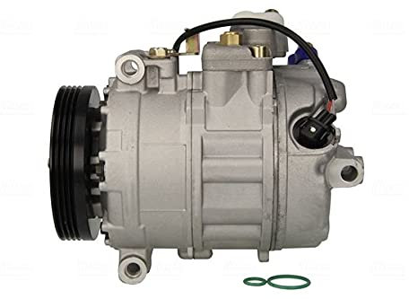 NISSENS 89359 A/C Kompressor für Klimaanlage Klimakompressor mit ID: 7SEU17C Kältemittel: R134a PAG 46 mit 110mm Riemenscheibe Rillen: 4