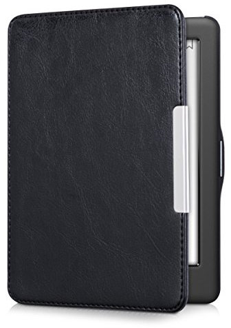kwmobile Custodia eReader Compatibile con Kobo GLO HD/Touch 2.0 Cover - eBook Reader Flip Case - Cover eReader Simil Pelle - Nero