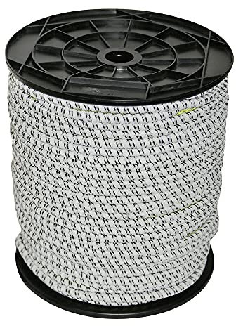 Kerbl Gummi Elektroseil 25m, 7 mm, 3 x 0,30mm NIRO