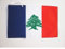 AZ FLAG - Drapeau Grand Liban 1920-1943 - 45x30 cm - Pavillon Du Liban Français 100% Polyester Avec Deux Cordelettes - 20g