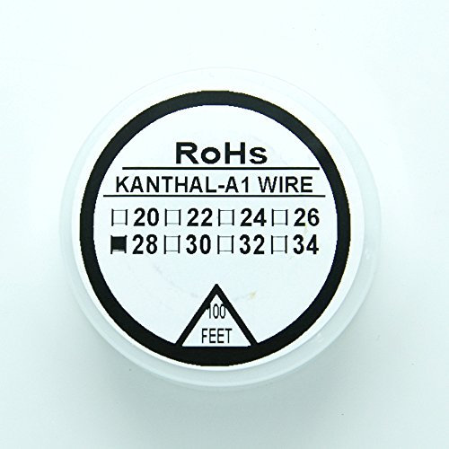 Kanthal filo resistenza tipo A1 30 m (100 ft) Bobina 22–32G AWG