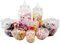 sweets desire Partytüten aus Kunststoff, 10 Stück, Verschiedene Gläser