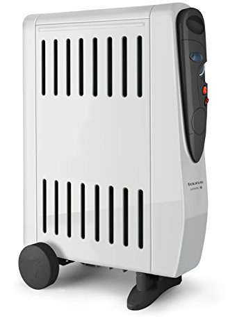Taurus Tuareg 2000 Radiador de Aceite, Doble Efecto: radiación y convección, 3 Posiciones de Calor, humidificador Integrado, termostato Regulable, Ruedas, asa de Transporte, silencioso, W, Acero