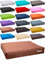 dogsfavorite Hundebett Big Pad aus Kunstleder Hundekissen Hundesofa Hundebetten 140 x 110 cm XXL Cognac