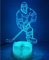 Optical Illusions 3D Eishockey Nacht Licht LED Lampen Tolle 7 Farbwechsel Berühren Tabelle Schreibtisch USB-Kabel für Kinder Schlafzimmer Geburtstagsgeschenke Geschenk