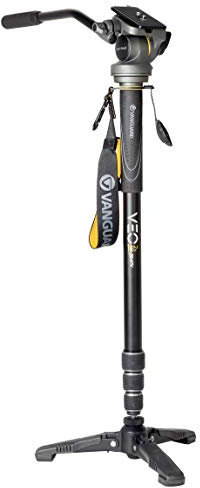Vanguard VEO 2S AM-264TV - Monopode en Aluminium avec Support Retractable et Une rotule Video