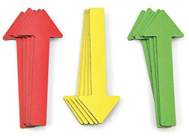 Magnetpfeile für Sachverständig / 6 cm, KFZ Gutachter, Präsentationen, Projektarbeiten, Gutachten (30 Stück)