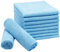 ZOLLNER 10er Set Mikrofasertücher für streifenfreien Glanz - flusenfreie und saugstarke Reinigungstücher - waschbar bis 60°C - 32x32cm in blau - Hotelqualität