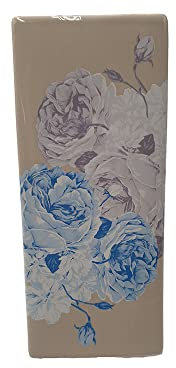 martini SPA - Il Coccio - Umidificatore piatto in ceramica in due colori: tortora o tortora con fiori, 25x9x4.5cm, 340g, 1 unità