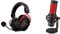 HyperX Cloud Alpha Wireless - Gaming-Headset für PC, 300 Stunden Akkulaufzeit, DTS Headphone & HX-MICQC-BK QuadCast - Standalone Mikrofon mit umfangreichen Funktionen für Streamer Gamer