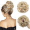Rich Choices Haarteil Echthaar mit Gummiband, VOLUMINÖS Dutt Haarteil, Haargummi mit Haarn, Haarteil Gutt, Hair Bun, 55g Dunkelblond bis Bleichblond