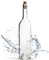 WYSKONT Bouteille 750ml Bordeaux 8 pièces avec bouchon - Bouteilles de vin vide pour brasserie à la maison - Boîte de rangement pour boissons - Décoration de service - En verre transparent
