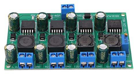 Power Convert Modul,Elektronisches Bauteil Modul Elektronisches Bauteil Modul 3A Mehrkanal 3,3 V 5 V 12 V Einstellbare Ausgangsstromversorgungsplatine