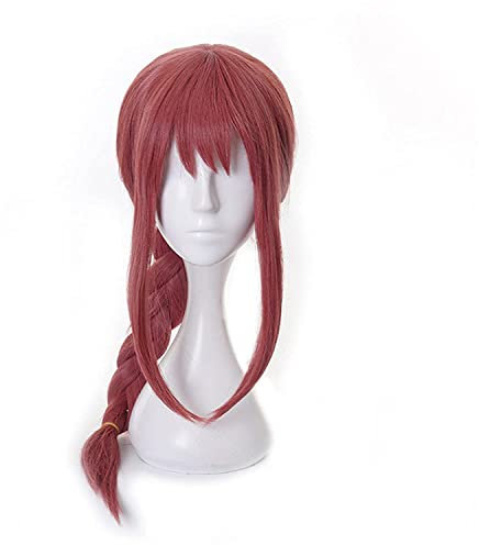 Makima Cosplay Wig Anime Chainsaw Man Cosplay Long Pink Braided Synthetic Hair Halloween Party Role Play Wigs