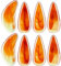 Vepoty Guzheng Fingerpicks 8 Stück Chinesische Zither Fingernägel Praktisches Musikinstrument Picks Saiteninstrument Zubehör