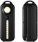 Linterna pequeña, llavero linterna LED brillante con 5 modos de iluminación, luz fuerte roja y azul intermitente, clip portátil, linterna de bolsillo recargable por USB, IPX3 impermeable