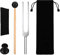 Stimmgabel A432 Hz Set aus Aluminiumlegierung mit Reinigungstuch und Schwarzer Aufbewahrungstasche, Tuning Fork Medical mit Mallet Plastikfuß für Yoga, Meditation, Musikinstrument, Klangtherapie