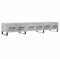 vidaXL Engineered Wood and Iron TV Cabinet - Concrete Grey Media Unit with 3 Drawers – 150x36x30 cm Modern Design Furniture for Living Room and Bedroom
