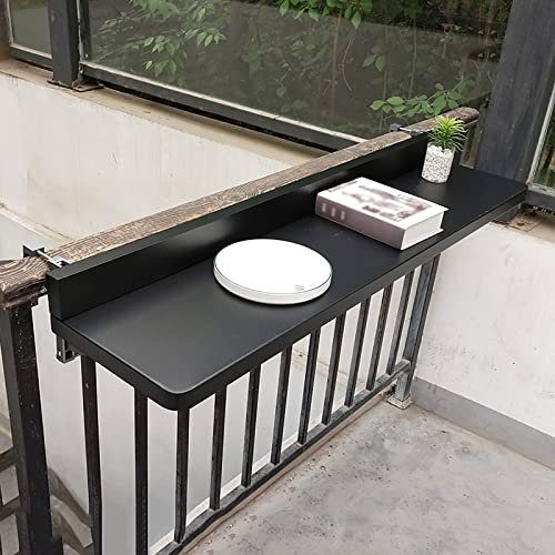 wandklapptisch klapptisch Wand wandtisch klappbar, Balkontisch mit hängendem Geländer für den Außenbereich, Verstellbarer, an der Wand montierter Deck-Multifunktionstisch für kleine Räume, k