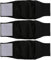 Beilei Creations Premium Waschbare Bauchbänder für Rüden, (3er Pack) von Hundewindeln & Hundebauchbänder (L, Schwarz)
