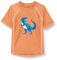 Playshoes UV-Schutz Bade Shirt Unisex Kinder Schwimmshirt Badebekleidung, Dino Ocker, 98/104