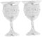 Alipis 4 Pz bicchiere da vino bianco alto Home decor tazze eleganti calice nuziale peltro bottiglie d'acqua in acciaio inossidabile bicchieri da whisky bicchiere da vino in metallo nozze