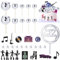 35 Stück Disco Cake Topper Set mit Happy Birthday Topper, Disco Ball Cupcake Dekorationen Discokugel Tortendeko für Geburtstags Disco Themenparty