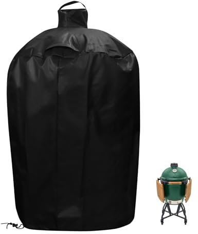 Copertura per griglia grande Big Green Egg e Kamado Classic Joe griglia in ceramica, diametro 73 cm, impermeabile, copertura completa, accessori per barbecue all'aperto
