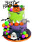 39Pcs Halloween Happy Birthday 3D Cake Topper,Kugel Cake Topper,Tortendeko Halloween Kuchen,Deko Kürbis Deko Torte,Fledermaus Ghost Kuchendeko,Für a Baby Shower Kinder Geburtstag Party Kuchen