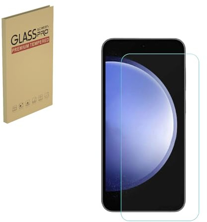 Protector de pantalla para Samsung Galaxy S23 FE (6.4 pulgadas), película de vidrio templado 9H, HD transparente antihuellas dactilares, antiarañazos (1 pieza)