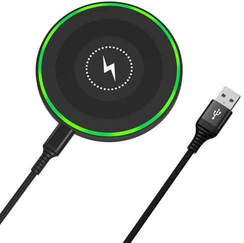 15W Wireless Charger Fast Charging Pad for Motorola Moto G Stylus 5G 2025/G Power 2024, Android Wireless Charging Station for Samsung Galaxy S25 Ultra S25+ S24 FE S23 S22 Z Flip6, Pixel 9pro 9 8a 8pro