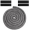 Flintronic Kamindichtung Ofendichtschnur, Feuerfeste Glasfaserschnur Kamin Dichtband Hitzebeständig Bis 600 °C (Φ : 20 mm, Länge 2.5 m) Türdichtung für Viele Kamin Smoker Ofenkaminofen Modelle（Grau）