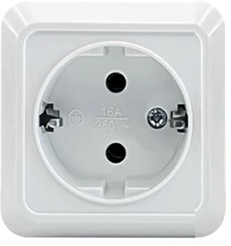 Adattatore europeo della Germania,Adattatore di uscita internazionale,Adattatore per caricabatterie europeo da 250 V AC - Spina da viaggio in Francia impermeabile professionale in rame 16A