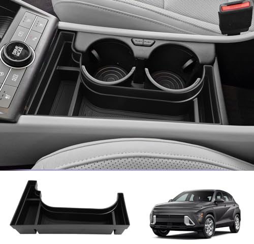 LUWU Compatible con Hyundai Kona EV/Eléctrico SX2 2024 2025 2026 Organizador de Consola Central Kona SX2 Caja de Almacenamiento para Reposabrazos Accesorios Interior