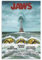 HUEAEHAHE JAWS 1975 Leinwand Poster Wanddeko Aesthetic Kunstdruck Wandbild 30 x 45 cm ohne Rahmen
