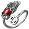 Homoyoyo Luxurious Rhinestone Finger Ring for Women Fashionable Crystal Nail Decor Coin Design Present for Family Friends Elegant Jewelry for Any Occasion