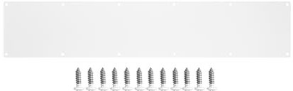 GALOFAY Door Kick Plate 6x24 inches Acrylic Decorative Plates Protector for Doors, 1/10 inch Thickness 6x 24 (White)